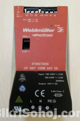 WEIDMULLER CP SNT 120W 24V 5A POWER SUPPLY